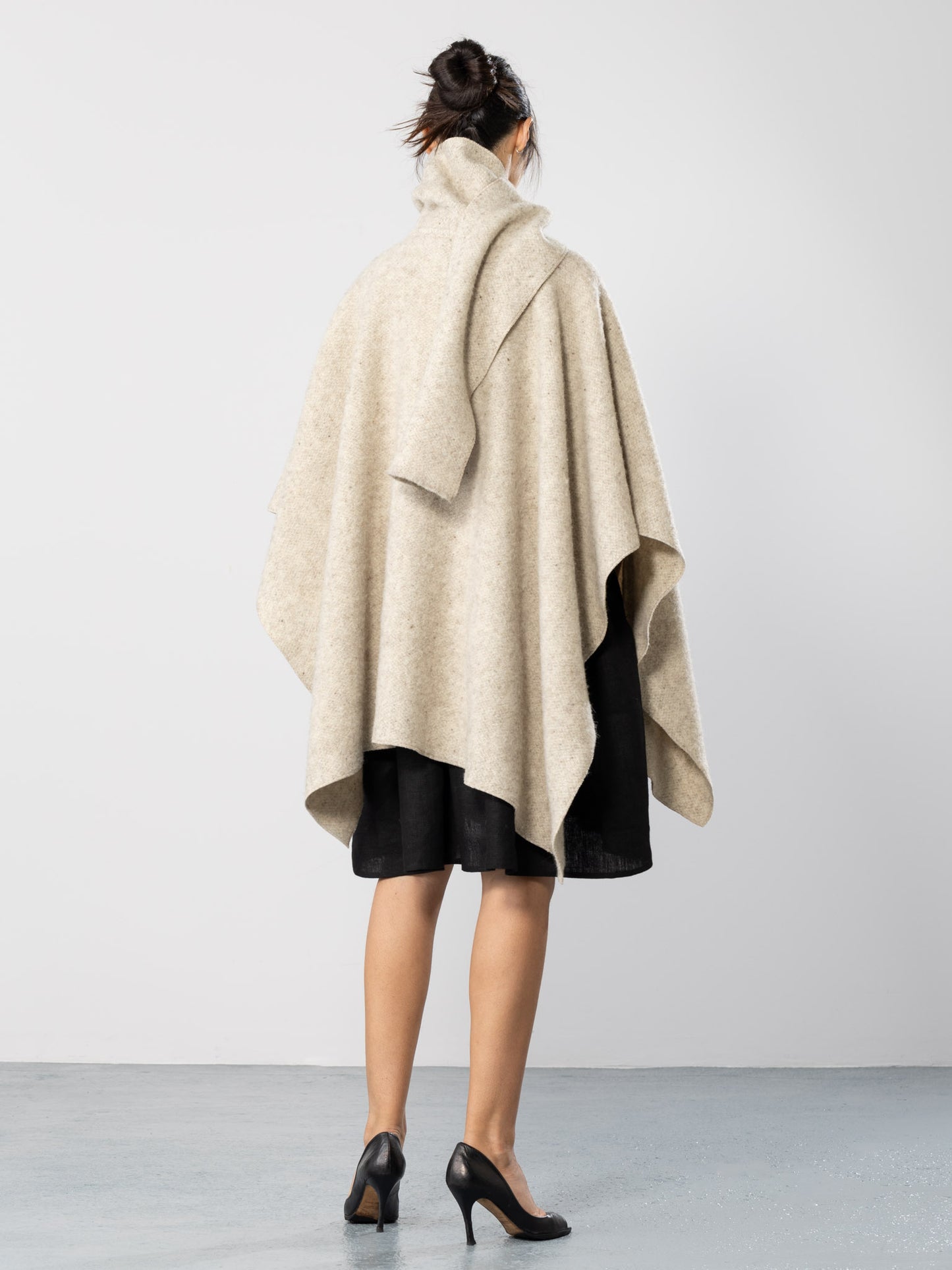 Merino Wool Cape Coat