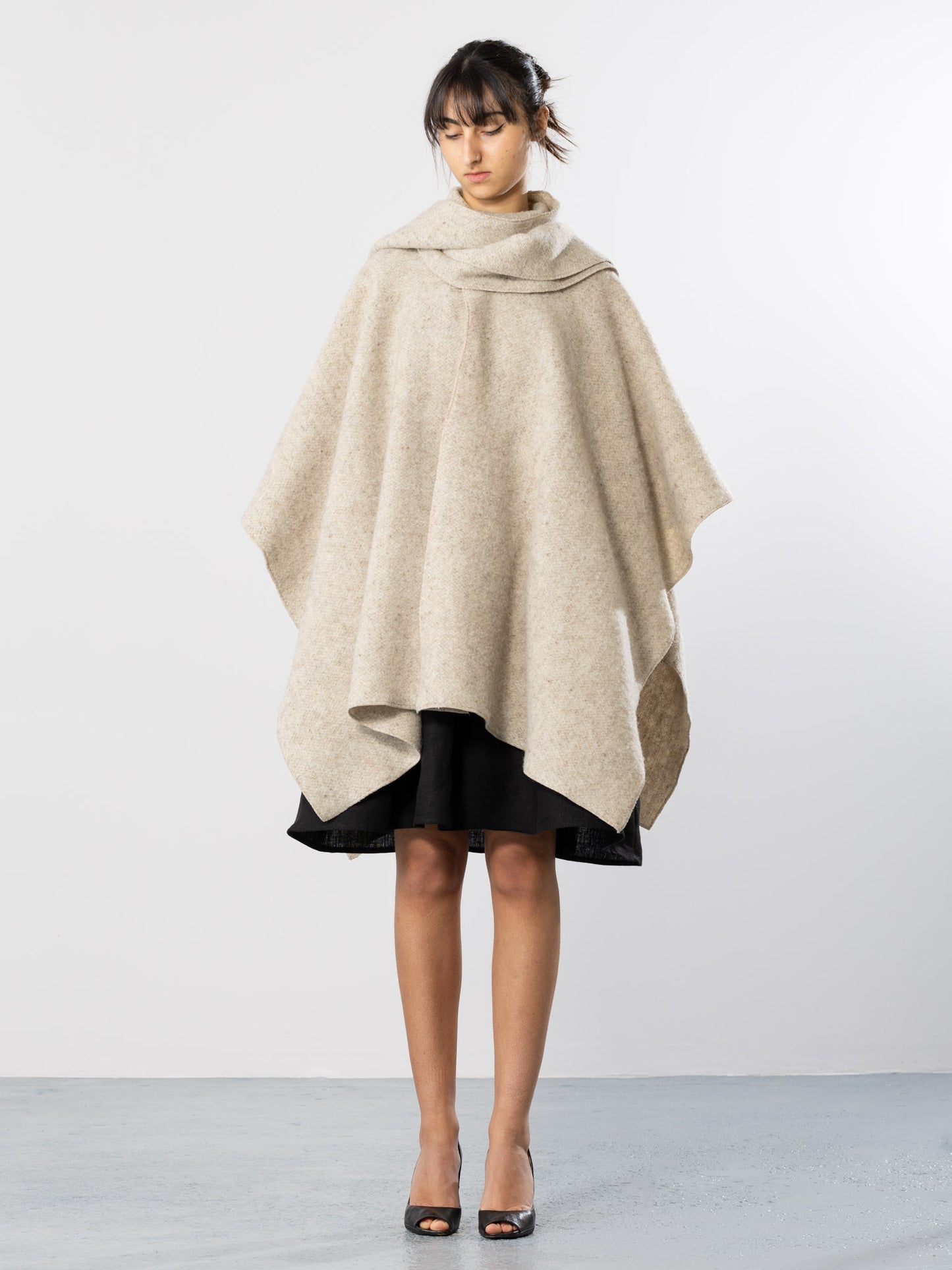 Merino Wool Cape Coat