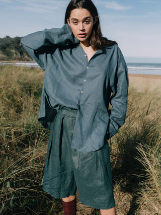 Pleated Bermudas