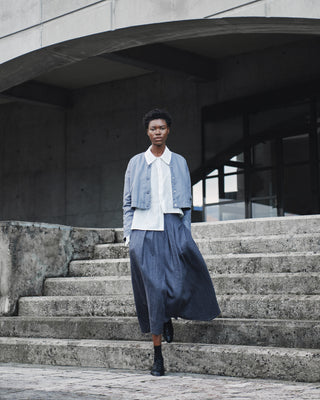 Look 1 Plank Skirt + Sopping Shirt +  Mia Jacket