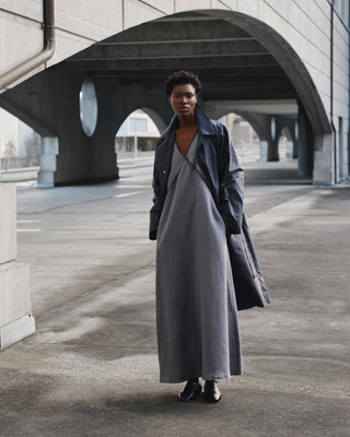 Look 3 Moon Dress +  Mac Coat