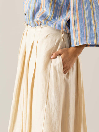 Wrap Pleated Skirt