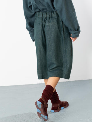 Pleated Bermudas