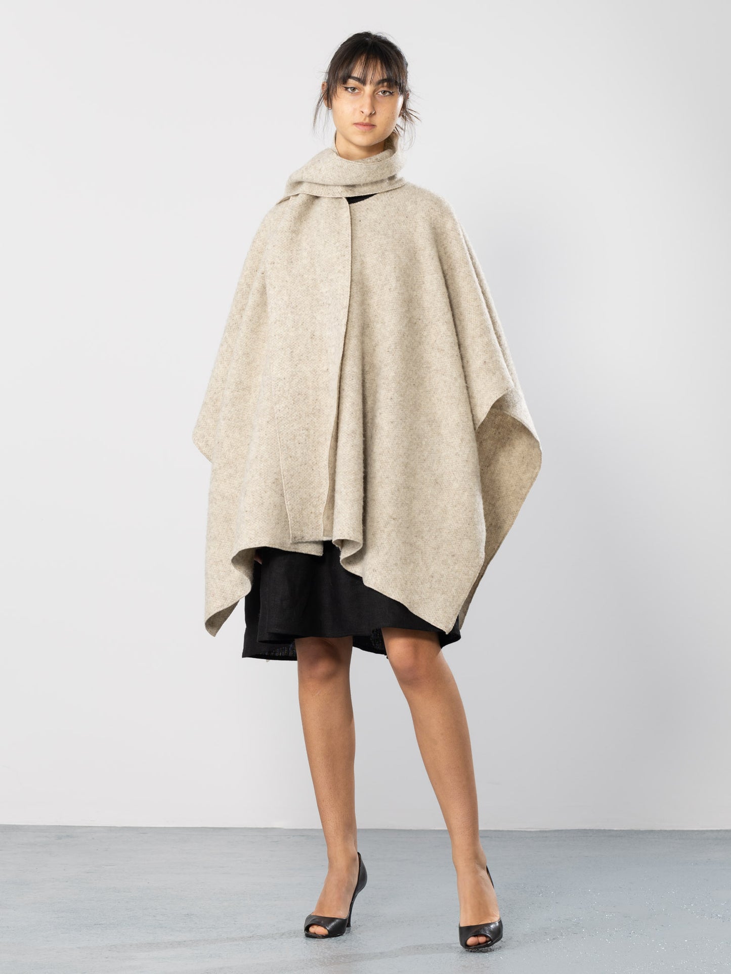 Merino Wool Cape Coat