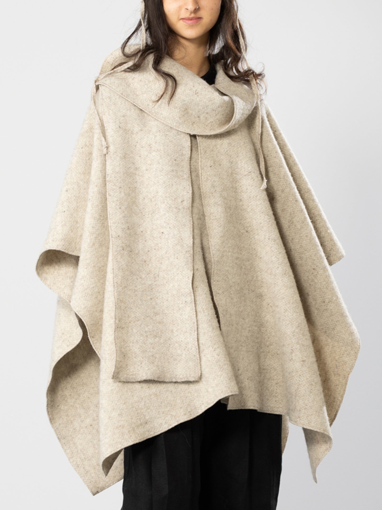 Merino Wool Cape Coat