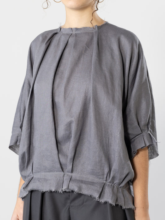 Pleated Neck Starry Top