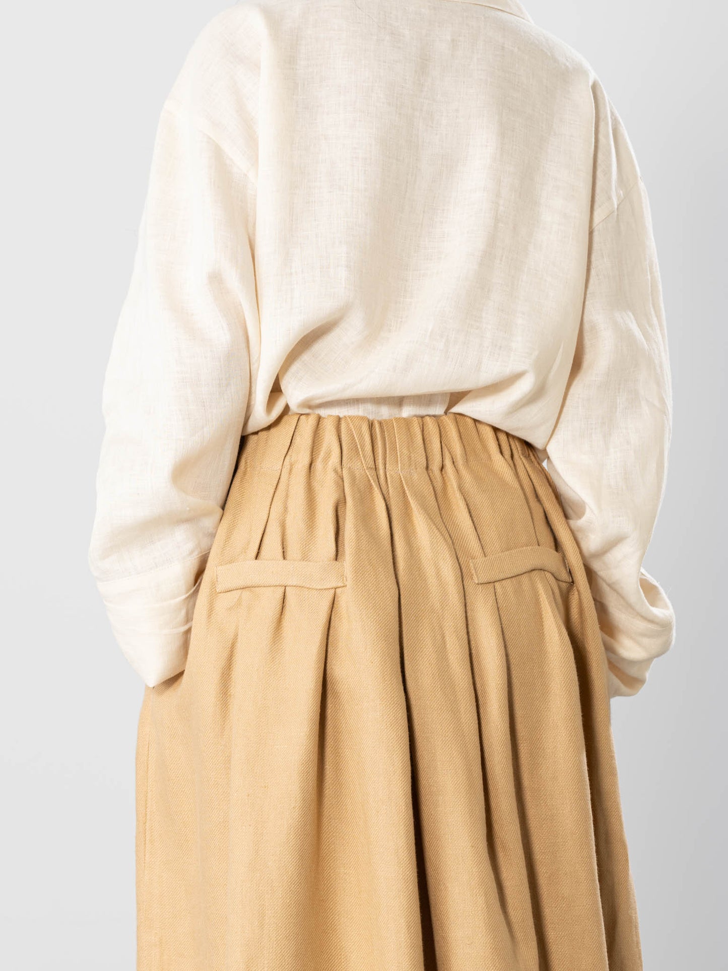 Long Pleated Skirt