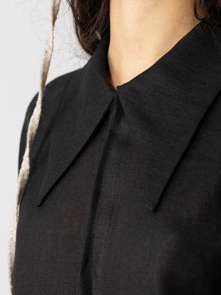 Maxi Pointed Collar Shirt