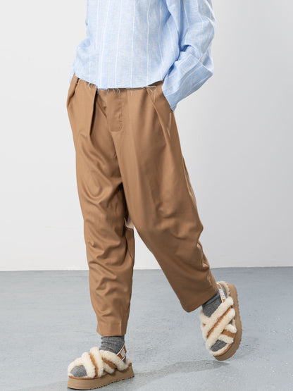 Tailored Saten Wool Trousers